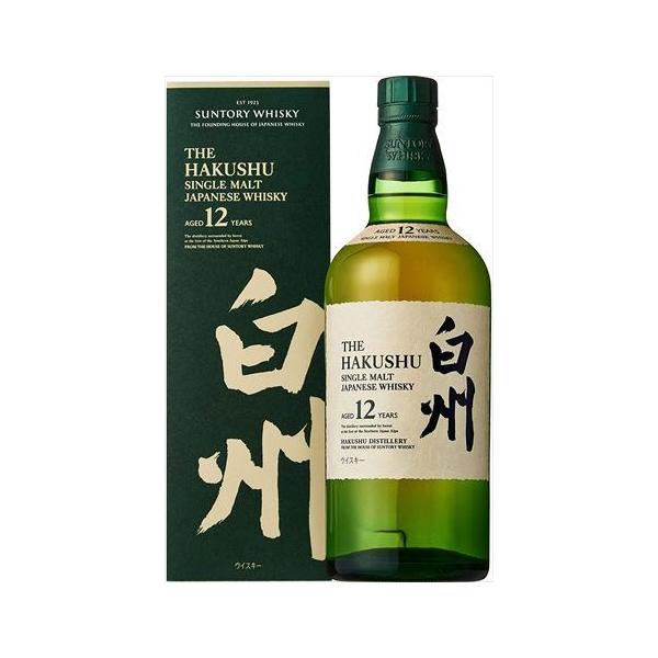 サントリー シングルモルトウイスキー 白州12年 カートン付 ウイスキー