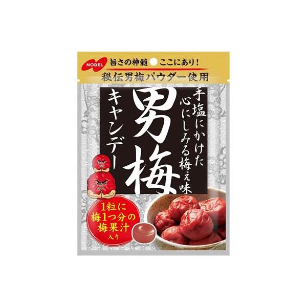 他サイト： 送料無料 ノ−ベルセイカ 男梅キャンディ 80g×6袋 ネコポスの商品画像