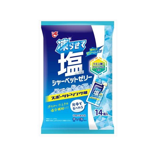 送料無料 エースベーカリー 凍らせて塩シャーベット スポーツドリンク味(14個入)×16袋