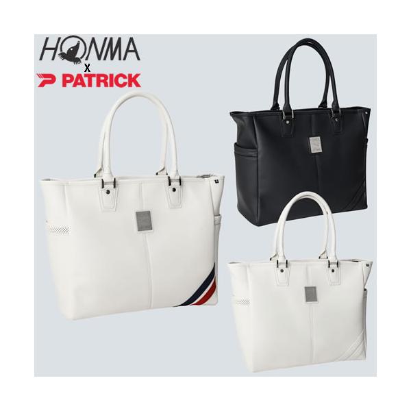 直営店限定！本間ゴルフ HONMA×PATRICK モノトーン トートバッグ BB72501 ホンマ×パトリック