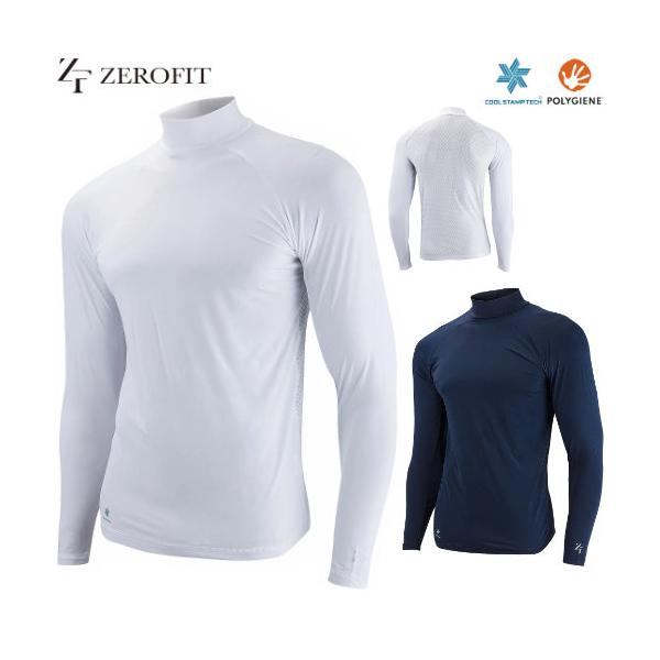 アイスメッシュ ICE MESH モックネック長袖 ゴルフ 夏用アンダーウェア 男女兼用 ZEROFIT イオンスポーツ
