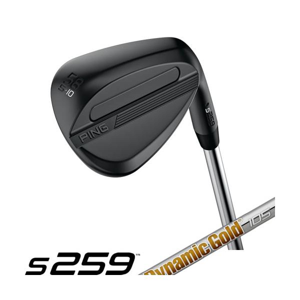 PING BUNKER ウェッジ　　　　　　ダイナミックゴールド PING（ピン） ウェッジ S259 QPQ仕上げ ミッドナイト Sグラインド