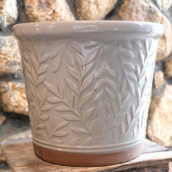 ウイリアムモリス William Morris パルナスポット Mサイズ グレー 陶器鉢 植木鉢 寄せ植え 鉢植え お洒落 おしゃれ ブランド 高級 インテリア