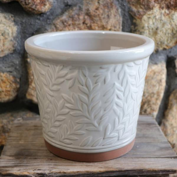 ウイリアムモリス William Morris パルナスポット Sサイズ ホワイト 陶器鉢 植木鉢 寄せ植え 鉢植え お洒落 おしゃれ ブランド 高級 インテリア