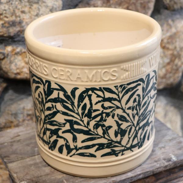 ウイリアムモリス William Morris リーフシリンダー Ｓサイズ グリーン 陶器鉢 植木鉢  :spk-wmlc-16g:グリーンプラザ山長ヤフーショッピング店 通販 
