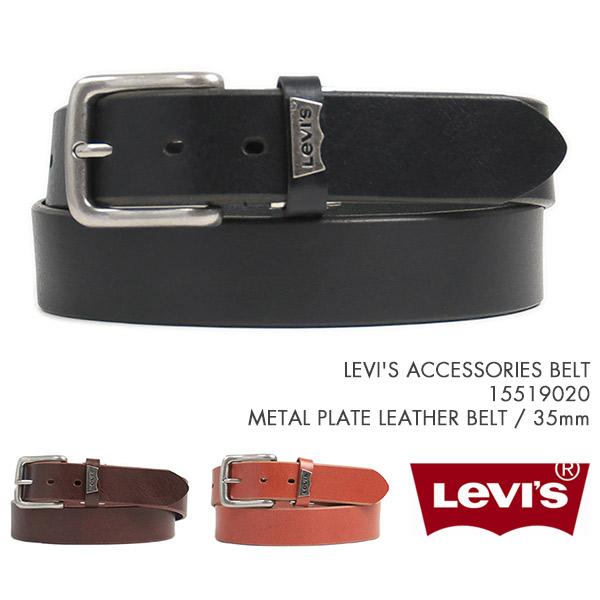 Levi's リーバイス ベルト メタルプレート レザーベルト 35mm Levi's リーバイス ベルト メタルプレート レザーベルト 35mm