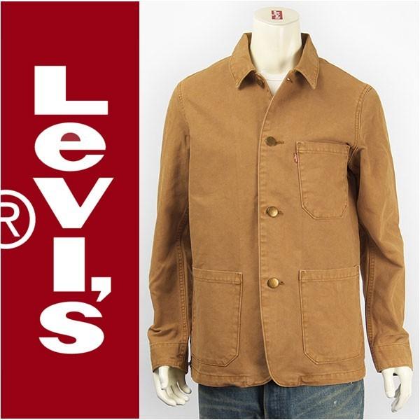 国内正規品 Levi's リーバイス エンジニア コート 11.2oz.ダック モンクスローブ（ブラウン） Levi's Outer Wear  19293-0001 カバーオール ジャケット