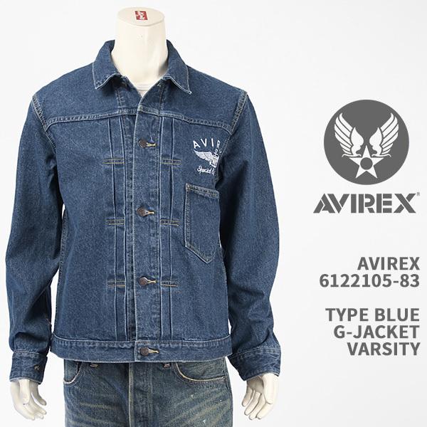 AVIREX Avirex アビレックス タイプブルー デニム ジャケット AVIREX Avirex アビレックス タイプブルー デニム ジャケット