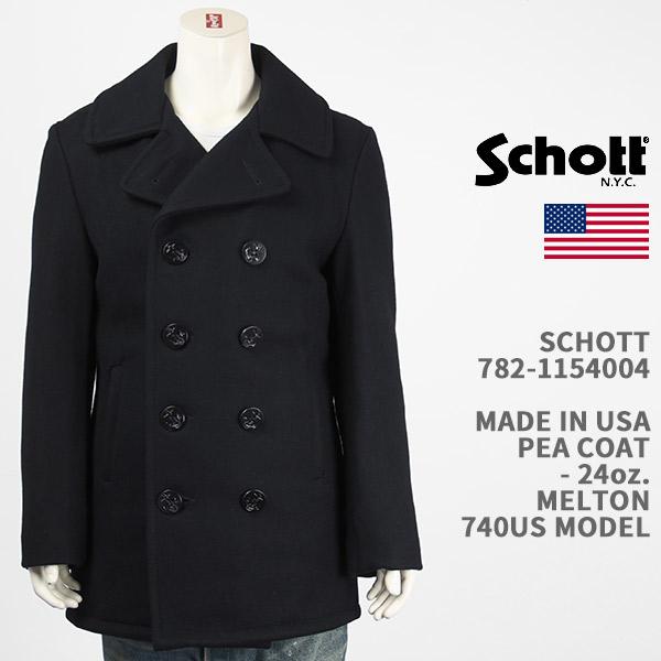 【極美品】Schott ショット 740US ピーコート / サイズ38 極美品】Schott ショット 740US ピーコート / サイズ38 【公式通販】