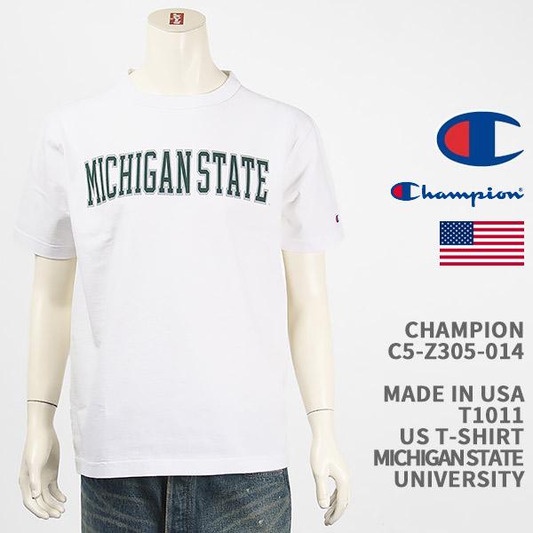 Champion（チャンピオン） メイドインUSA T1011 Tシャツ ミシガン州立 