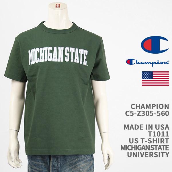Champion（チャンピオン） メイドインUSA T1011 Tシャツ ミシガン州立 