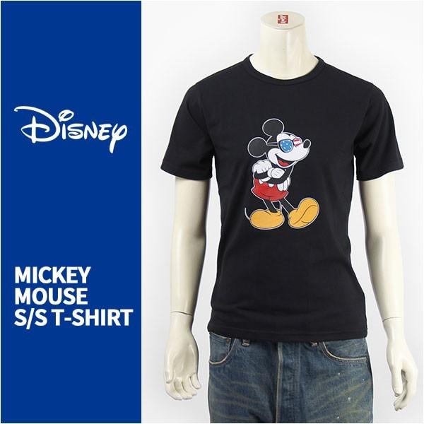 【国内正規品】Disney ディズニー ミッキーマウス 半袖 プリント Ｔシャツ サングラスデザイン Disney S/S MICKEY MOUSE  PRINT T-SHIRT GU711064R-101