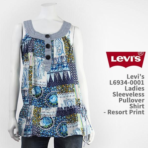 【国内正規品】Levi's リーバイス レディース スリーブレス プルオーバー シャツ リゾートプリント Levi's Women's Tops Pullover Shirt L6934-0002 Levi's 【国内正規品】Levi's リーバイス レディース スリーブ