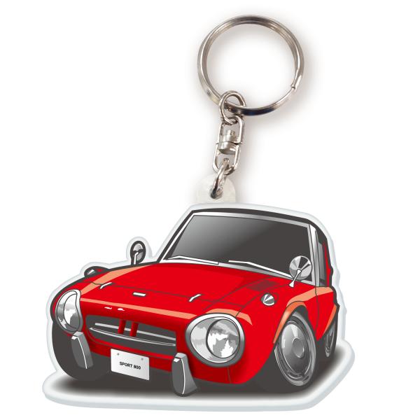 カーアクリルキーホルダー トヨタライセンス商品 スポーツ800 ちびくる