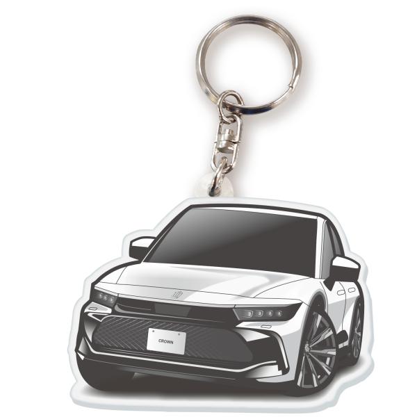 カーアクリルキーホルダー トヨタライセンス商品 クラウンクロス