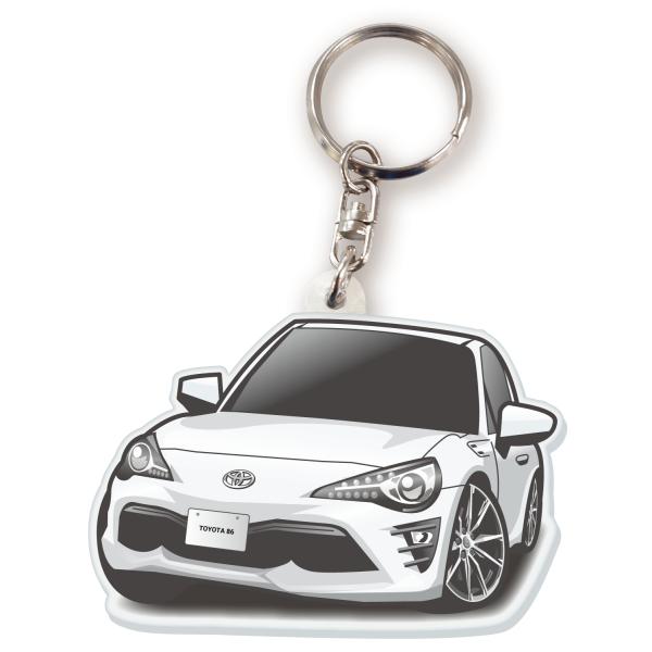カーアクリルキーホルダー トヨタライセンス商品 トヨタ86 ちびくる
