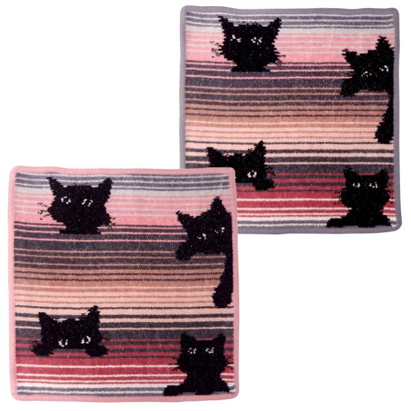 feiler フェイラー FEILER ハンカチ ハンドタオル BLACK KITTY