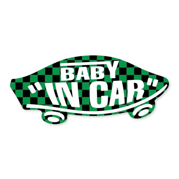 BABY IN CAR XebJ[  ×  `FbN Ԃ񂪏Ă܂ xr[CJ[ XP{[  V[ pfB VANS