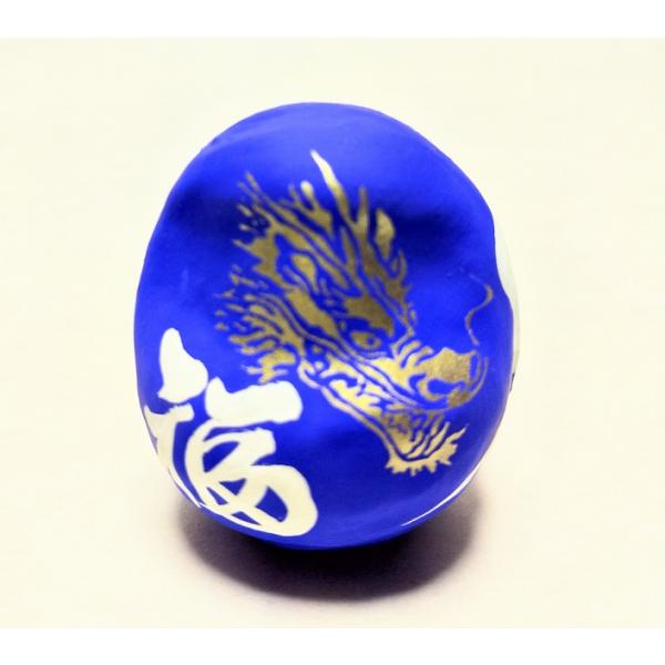干支 辰年だるま 龍 青 0号 ミニサイズ 4.5cm ドラゴン ダルマ 竜 達磨