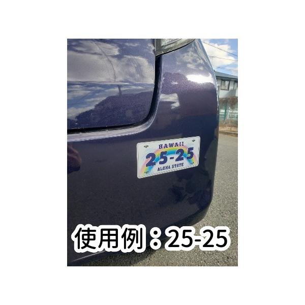 2525 車 ステッカー ハワイ ナンバー プレート調 ニコニコ 人気ナンバープレート番号 25 25 ハワイアン アロハ 虹 Buyee Buyee Japanese Proxy Service Buy From Japan Bot Online