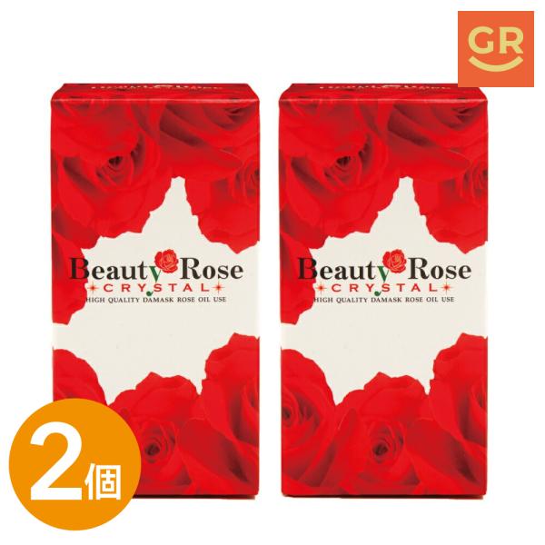 【公式｜2個セット】ビューティーローズクリスタル200粒 ローズサプリ 薔薇サプリ ブルガリア産ダマスクローズオイル100％使用 香料不使用