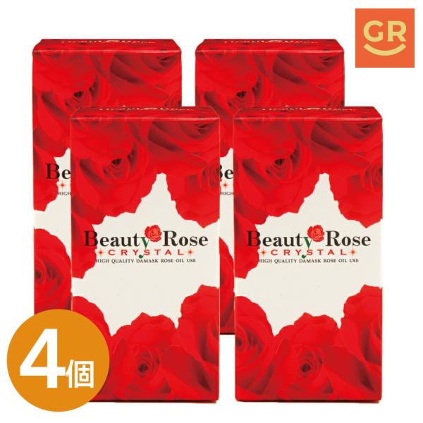 【公式｜4個セット】ビューティーローズクリスタル200粒 ローズサプリ 薔薇サプリ ブルガリア産ダマスクローズオイル100％使用 香料不使用