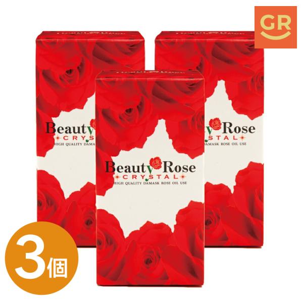 【公式｜3個セット】ビューティーローズクリスタル200粒 ローズサプリ 薔薇サプリ ブルガリア産ダマスクローズオイル100％使用 香料不使用