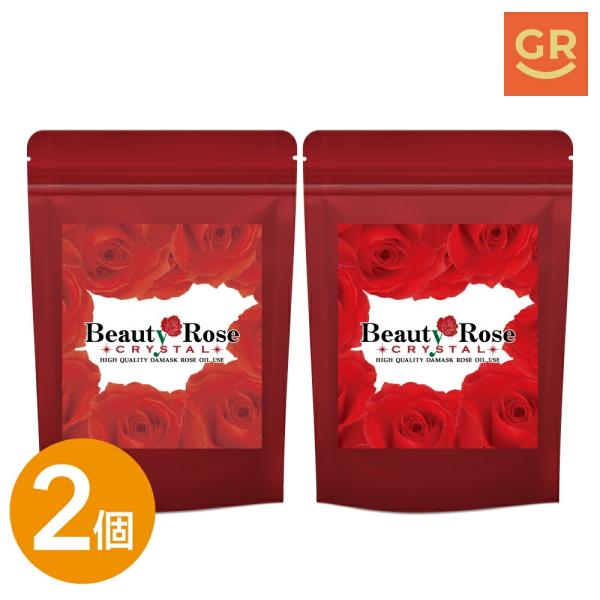 【公式｜2個セット】ビューティーローズクリスタル30粒 ローズサプリ 薔薇サプリ ブルガリア産ダマスクローズオイル100％使用 香料不使用