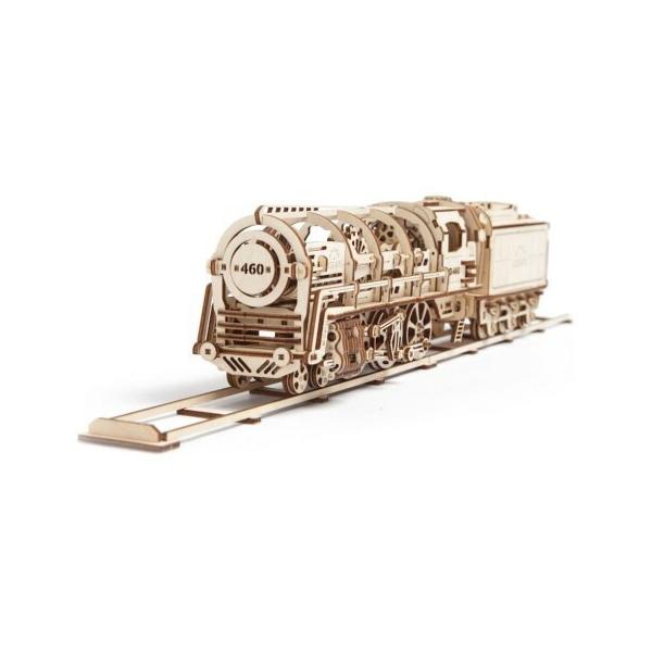 Ugears 460C@֎ 70012 Locomotive with tender m EbhpY 3D HLbg