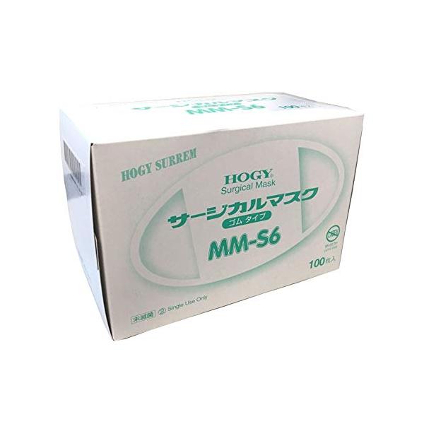 ■仙台在庫品■在庫あり サージカルマスク(ゴムタイプ) MM-S6 100枚入 HOGY ホギメディカル