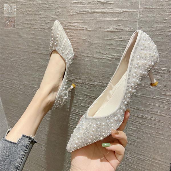 結婚式 パンプス パールの人気商品 通販 価格比較 価格 Com