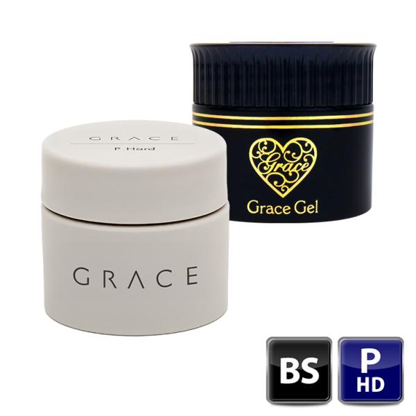 ■商品名　グレースジェルPハード　グレースジェル ベース■容量　各15ml■使用上の注意　●共通・気温が低いとジェルが硬くなったり、白く濁ってゼリー状のようになる場合がございます。常温に戻していただくと通常の状態に戻りますのでご安心ください...