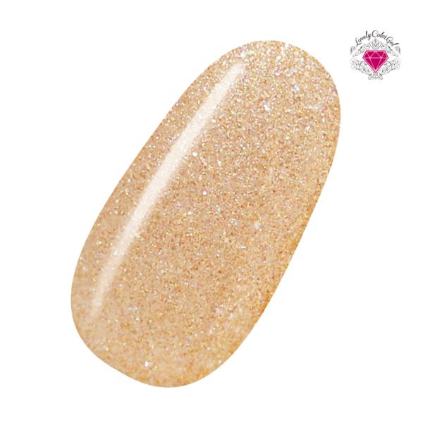 ●商品名　HEMAフリー ラブリーカラージェル3ml　スパークリングゴールド●商品説明　・優れた発色でアートにも最適！ 一度塗りでも発色抜群で、繊細なアートにも最適なカラージェルです。・除去も簡単 ノンアセトンのリムーバーでも簡単に除去でき...