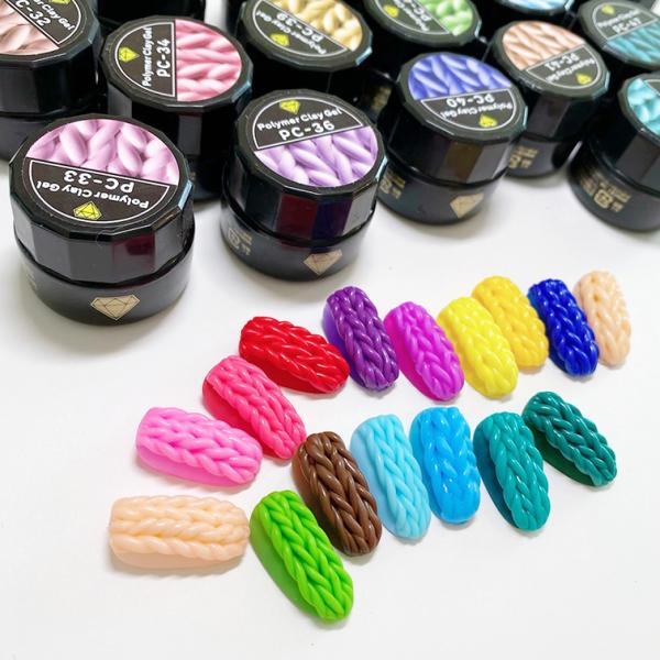 商品名 ラブリーポリマークレイジェル内容量 4ml商品説明 粘土のようにこねて使えるポリマークレイタイプのジェル。編み込みネイル、3Dネイルに大活躍！※手でこねる場合はゴム手袋などご利用いただき、直接触れないようにしてください。注意：※指で...