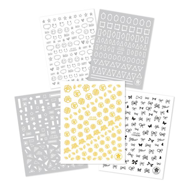 ●商品名　ロマンティックネイルシール●商品説明繊細なデザインでワンランクの上のネイルアートに仕上がります。アンティーク風、ロココ調アートにぴったり♪薄くて埋め込みも楽々。ストーンなどと組み合わせてご使用いただくとより華やかな仕上がりになりま...