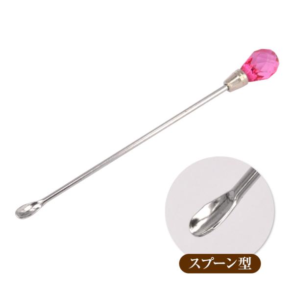 ■商品規格全長：10.4センチ■商品説明ジェルを混ぜる際の必需品！持ち手部分がクリスタル形状で高級感があります。  つまようじなどではしっかりと混ぜることができないジェルネイルをしっかり底から混ぜることができ、ラメカラー・パールカラーなど沈...