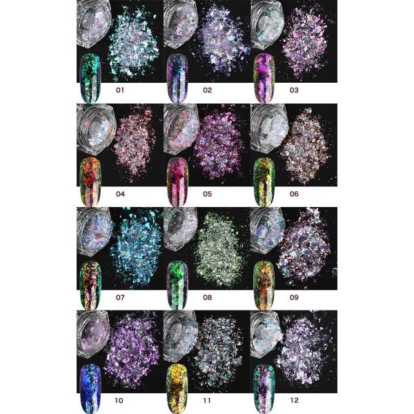 ゆうパケット対象商品 ジェルネイルアートの必需品 メタリックジェルに メタリックパウダーのフレークバージョン オーロラフレーク Buyee Buyee Japanese Proxy Service Buy From Japan Bot Online