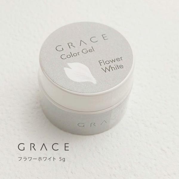 カラージェル フラワーアート フラワーネイル ネイルアート フレンチホワイト