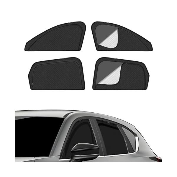 マツダ CX-5 KF系 車種専用 メッシュカーテン サンシェード 遮光 換気 CX5 KFEP KF5P KF2P サイド用 2in1 カーテン 日除け 虫避