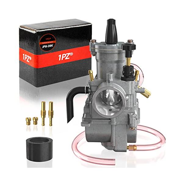 1PZ JP8-28K 28mm PWK28 キャブレター 汎用 社外品 ヤマハ BW'S100 セロー225 スズキ KDX125 ホンダ スーパーディオ 117cc 125cc オートバイ バイク エンジンパ
