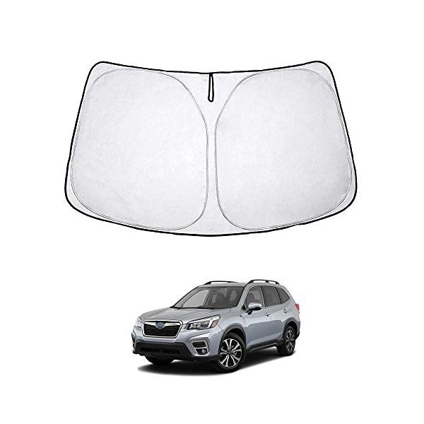 スバル 新型フォレスター SK9/SKE型 改良専用 フロント サンシェード Forester 遮光 カーテン シェード 日よけ 車 ワンタッチ 窓 ガラス カ