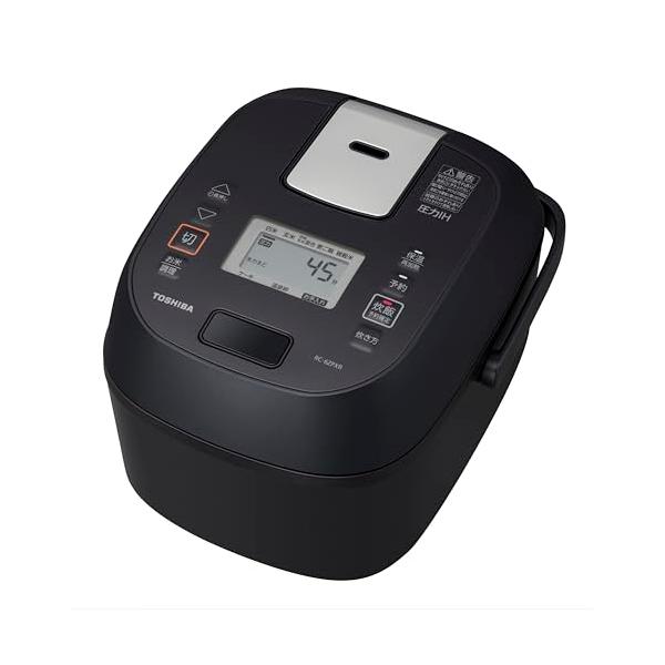 TOSHIBA(東芝) 炊飯器 3.5合 RC-6ZPXR(K) ブラック 一人暮らし 圧力 IH