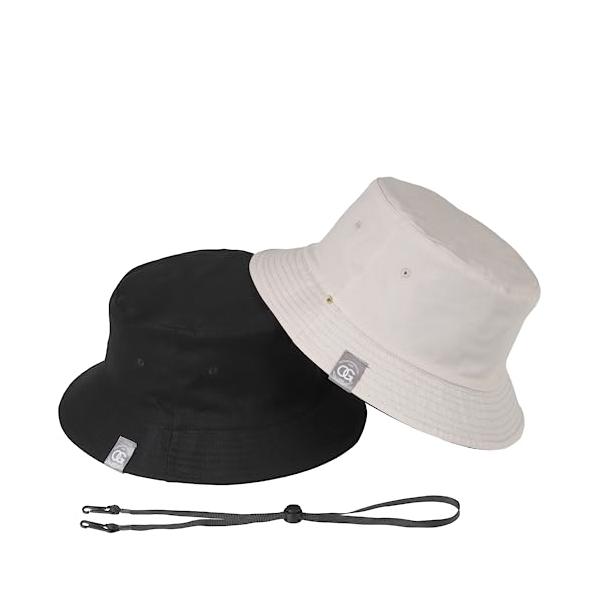 [ＯＧ　ｆｏｒ　ｙｏｕ] XXL 62-65cm バケットハット 大きいサイズ メンズ 帽子 バケハ リバーシブル 紐付き