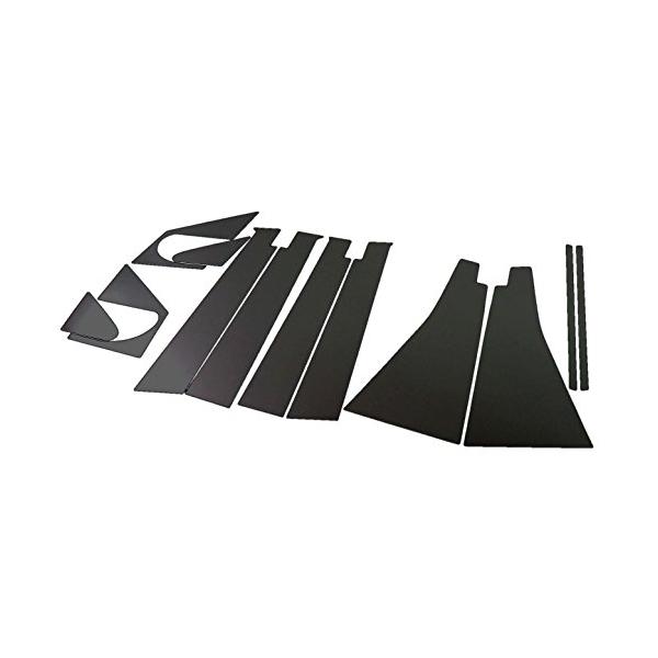 BRIGHTZ イスト 60系 超鏡面ブラックメッキピラーパネルカバー 12PC バイザー有り用   PIL-BLA-097   4959