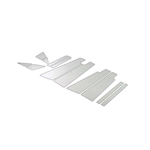 BRIGHTZ キャロル HB25系 超鏡面ステンレスメッキピラーパネル バイザー有用 12PC   PIL-SIL-091   1399