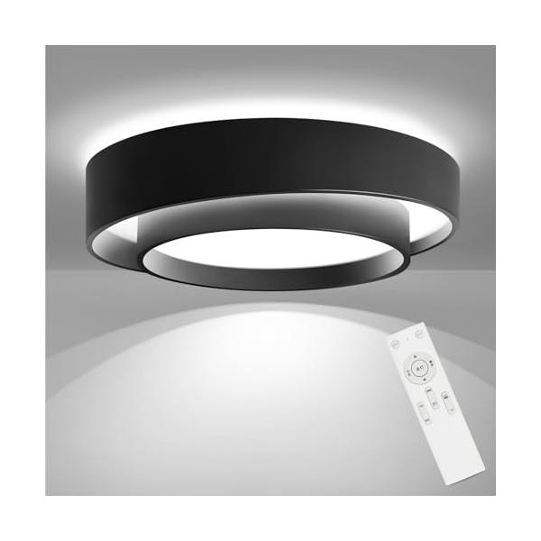 [禄越] シーリングライト 間接照明 LED 照明器具 6畳 30W リモコン付 12段階 調光 調色 タイマー 常夜灯 電気 ledライト 照明 天井 省エネ ledシーリングライト