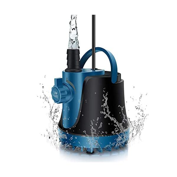 水中ポンプ 低水位対応 循環ポンプ 吐出量1500L/H 最大揚程1.8M 給水・排水ポンプ 吐出量調整可能 ミニポンプ 静音設計ウォーターポンプ 水耕栽培水族館水換え