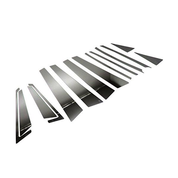 BRIGHTZ オデッセイ RB1 RB2 後期 超鏡面ステンレスメッキピラーパネル 14PC バイザー無用   PIL-SIL-147   1235