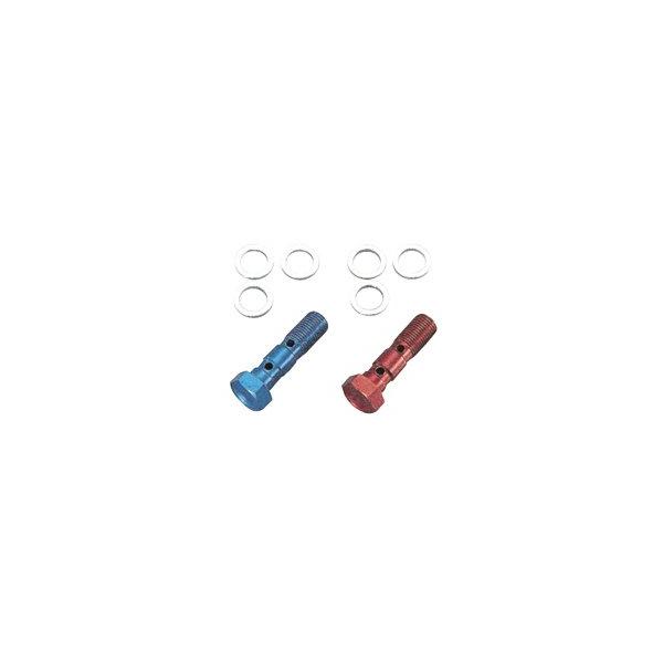 キタコ(KITACO) アルミバンジョーボルト スタンダード/ダブル/P1.00 汎用 レッド 771-0500611