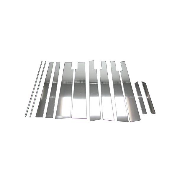 BRIGHTZ ヴォクシー 70 75 超鏡面メッキピラーパネルカバー 12PC バイザー有り用   PIL-SIL-266   ZRR70G ZRR75G ZRR75W ZRR70W ZRR R70 R75 ヴォクシィ ボクシ